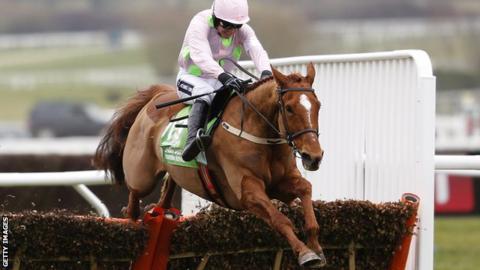 Ruby Walsh rides Annie Power to victory in the Champion Hurdle at Cheltenham in March