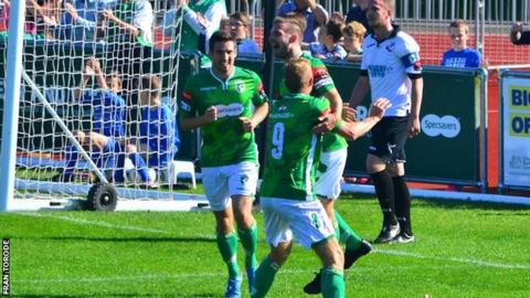 Matt Loaring celebrates