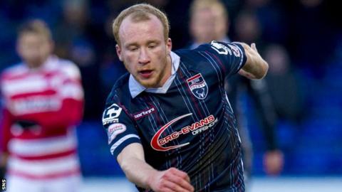 Ross County striker Liam Boyce