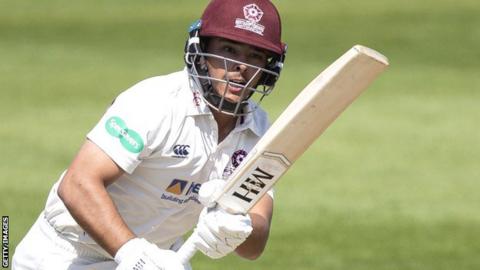 Ricardo Vasconcelos in action for Northamptonshire