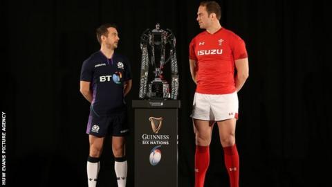 Scotland captain Greig Laidlaw and Wales skipper Alun Wyn Jones were team-mates on the British and Irish Lions tour of New Zealand in 2017