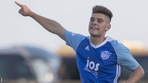 Peterhead's Jack Leitch scored twice