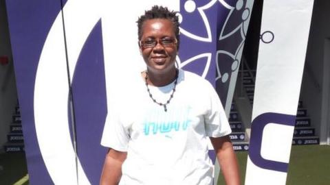 Former Cameroon international Regine Mvoue