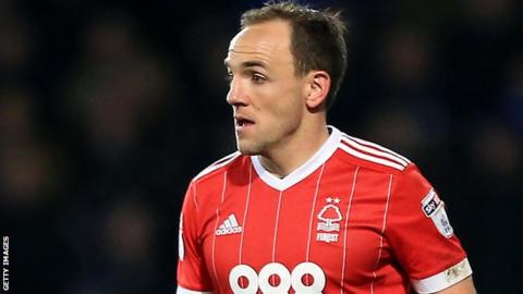 David Vaughan in action for Nottingham Forest