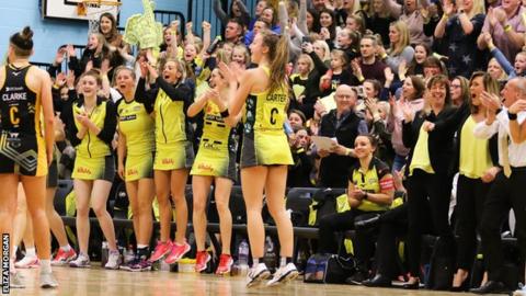 Manchester Thunder celebrate
