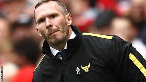 Oxford United manager Michael Appleton