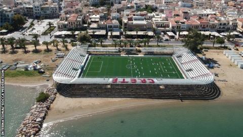 The stadium in Rethymno, Crete