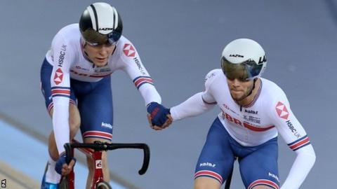 Fred Wright and Matthew Walls won silver behind Madison champions Denmark