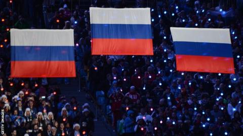 Russia flags