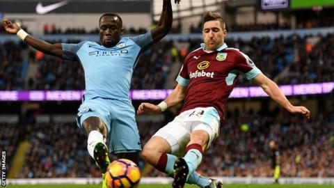 Sagna was booked in the match for an altercation with George Boyd immediately after Burnley's goal