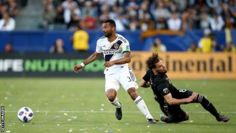 Ashley Cole in action for LA Galaxy