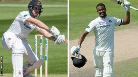 Sussex half-centurions Stiian Van Zyl (left) and Delray Rawlins