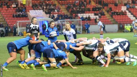 Scotland were troubled by the French scrummaging power all evening