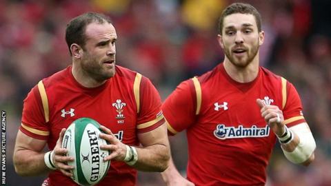 Jamie Roberts (left) with George North