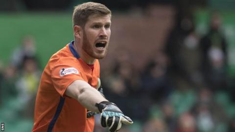 Morton goalkeeper Derek Gaston