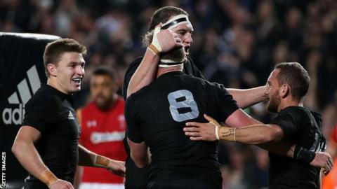 All Blacks celebrate
