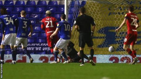 Cedric Kipre sealed Wigan's first away win since April with the Latics' third goal at St Andrew's