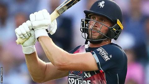 Alex Blake batting for Kent