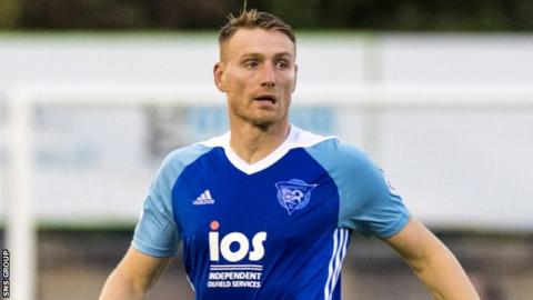 Peterhead striker Rory McAllister