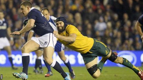 Duncan Weir and Scott Fardy