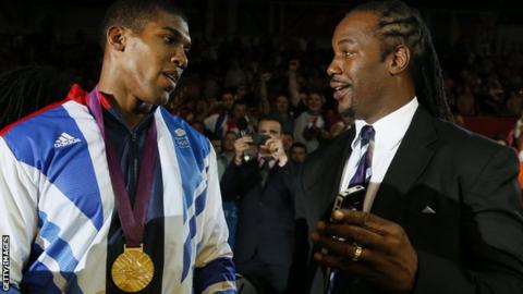 Anthony Joshua and Lennox Lewis