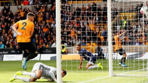 Matt Doherty scores the opening goal