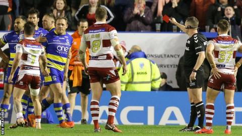Ben Westwood is sent off