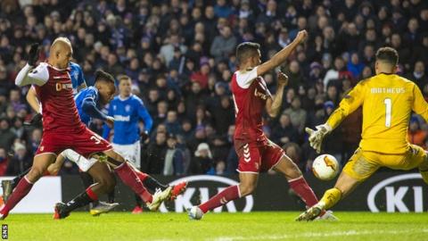 Joe Aribo's solo strike hauled Rangers level