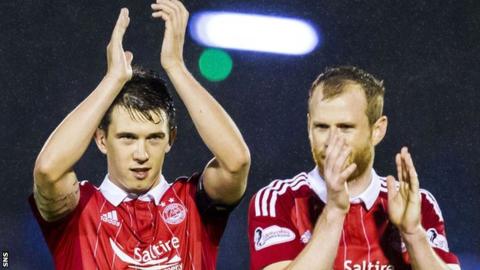 Aberdeen's Ryan Jack and Mark Reynolds