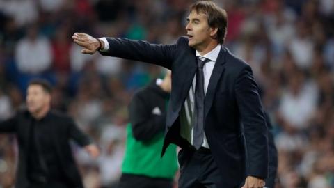 Julen Lopetegui while coach of Real Madrid