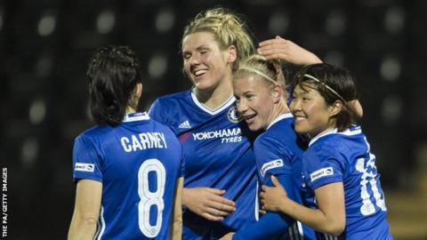 Chelsea Ladies celebrate