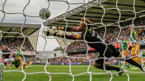 Jed Wallace's volley screams past Declan Rudd