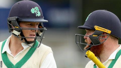 Kevin O'Brien and Paul Stirling put on 93 runs in the first six overs - an Irish record