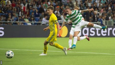 Astana 4 3 celtic (agg 4 8) bbc sport Celtic v astana