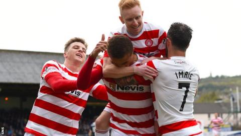 Carlton Morris scored for Hamilton early in the game