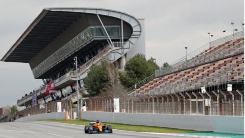 f1 testing at barcelona