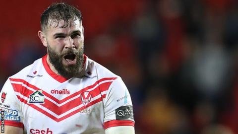 Alex Walmsley in action for St Helens