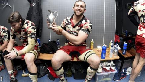 Mike Coman with the 1872 Cup