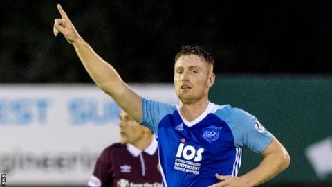 Peterhead scorer Rory McAllister