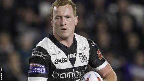 Jordan Thompson in action for Hull FC