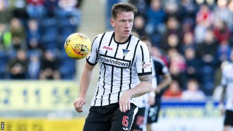 Lee Ashcroft in action for Dunfermline Athletic