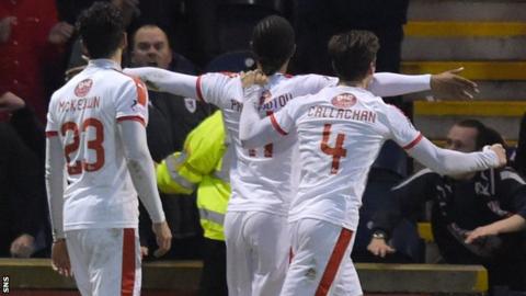 Harry Panayiotou celebrates his winning goal