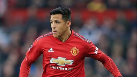 Manchester United forward Alexis Sanchez