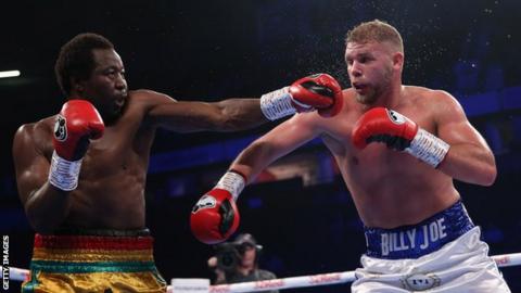 Charles Adamu and Billy Joe Saunders