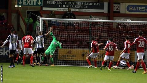 Michael Raynes score against Notts County