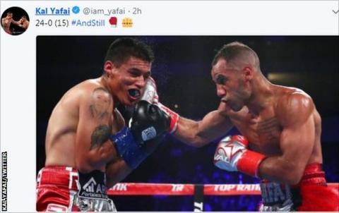Kal Yafai tweeted a picture of the fight