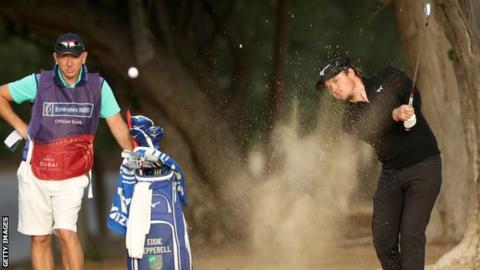 Golfer Eddie Pepperell in action