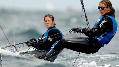 Hannah Mills and Saskia Clark