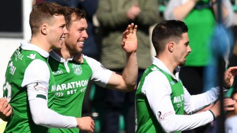 Hibernian celebrate