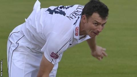 Ryan McLaren in action for Hampshire in 2015